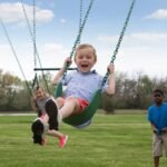 Backyard Discovery Big Brutus metal swing set belt swings