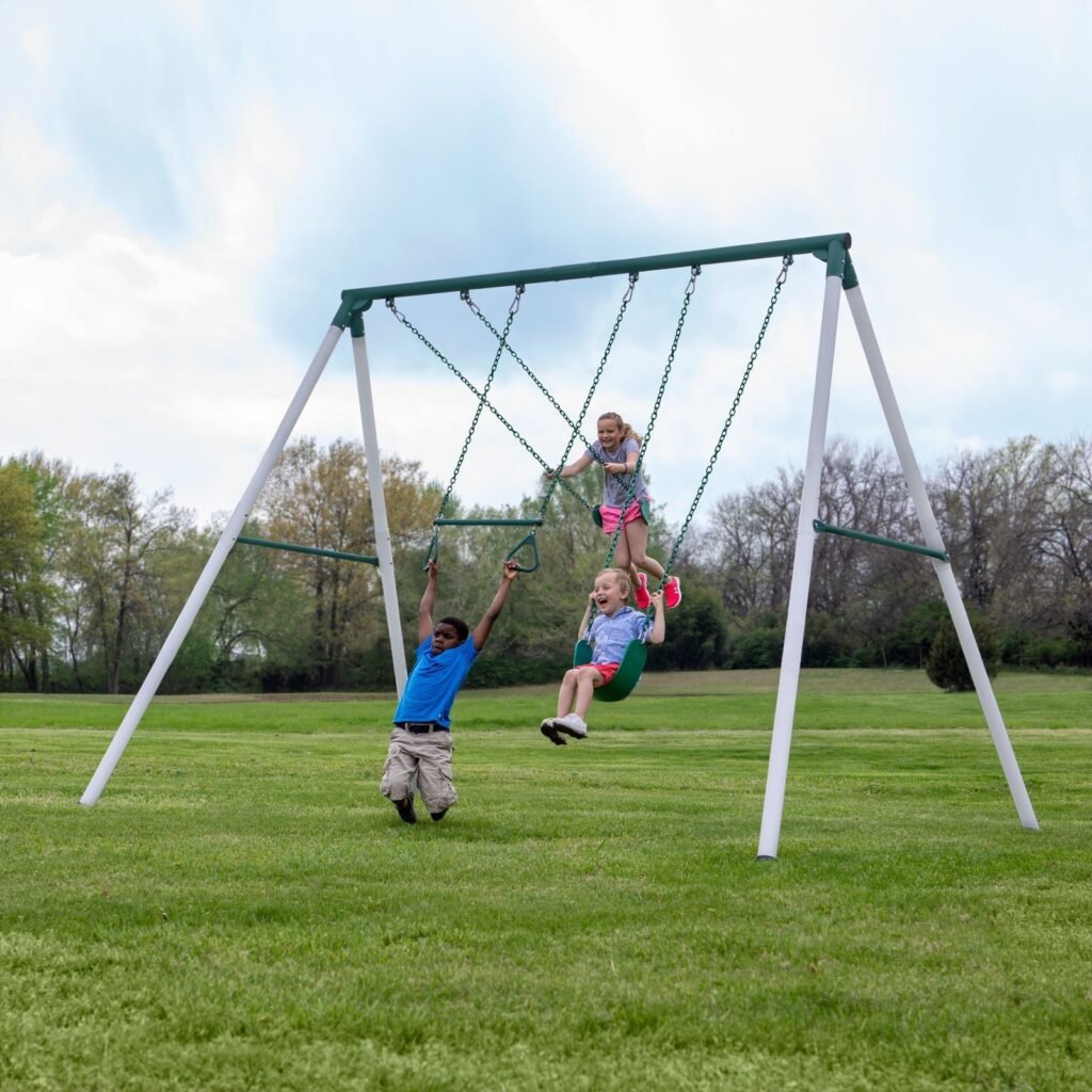Heavy-Duty Big Brutus Metal A-Frame Swing Set alternate product view