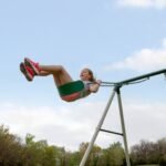 Heavy-Duty Big Brutus Metal A-Frame Swing Set swing area detail