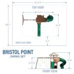 Backyard Discovery Bristol Point playset dimensions diagram
