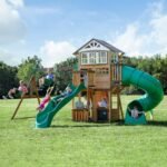 Backyard Discovery Bristol Point wooden backyard playset and swing set