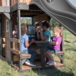 Backyard Discovery Canyon Creek gray playset activity table