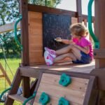 Backyard Discovery Cedar Cove playset clubhouse chalkboard