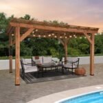 Backyard Discovery Delray 14 x 10 cedar outdoor patio pergola
