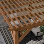Backyard Discovery Delray 14 x 10 pergola top view