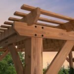 Backyard Discovery Delray 14 x 10 pergola corner detail