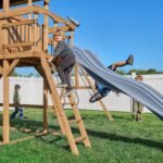 Backyard Discovery Dover Bay playset flat-step ladder