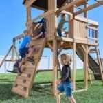 Dover Bay Wooden Backyard Playset & Swing Set with Monkey Bars product detail view 6