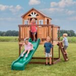 Backyard Discovery Echo Heights wooden kids backyard playhouse