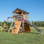 Backyard Discovery Endeavor wooden backyard playset and swing set