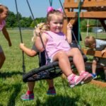 Backyard Discovery Grayson Peak playset web disc swing