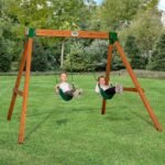Backyard Discovery Heavy-Duty Durango wooden backyard swing set