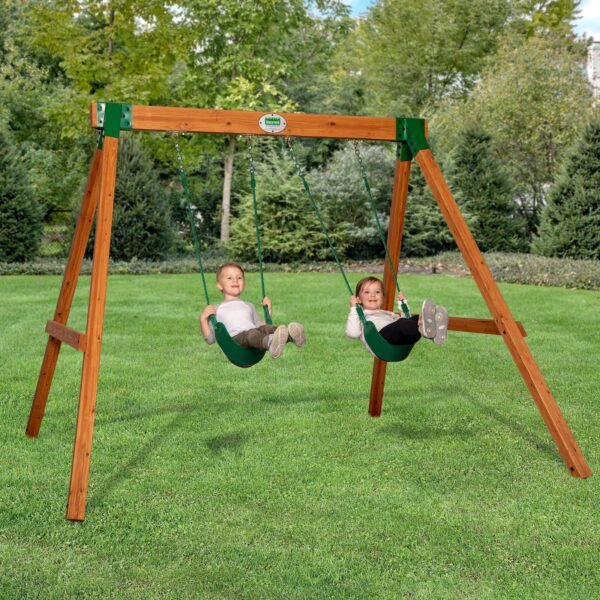 Backyard Discovery Heavy-Duty Durango wooden backyard swing set