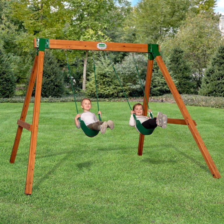Backyard Discovery Heavy-Duty Durango wooden backyard swing set