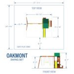 Backyard Discovery Oakmont playset dimensions diagram