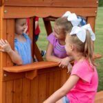 Backyard Discovery Oakmont playset lower playhouse window