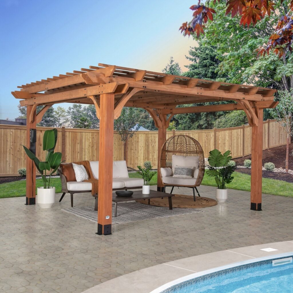 Backyard Discovery Beaumont 14 x 12 outdoor patio pergola