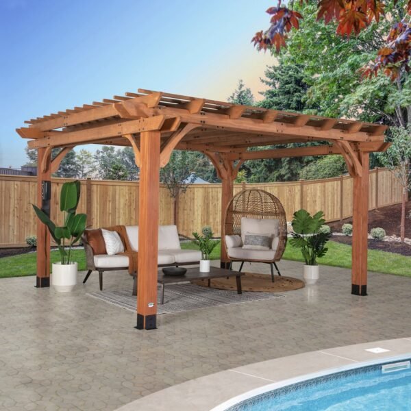 Backyard Discovery Beaumont 14 x 12 outdoor patio pergola