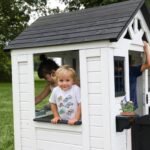 Backyard Discovery Sweetwater White playhouse wide window
