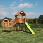 Backyard Discovery Malibu wooden backyard playset and swing set