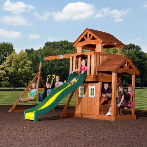 Backyard Discovery Tanglewood wooden backyard playset and swing set