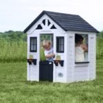 Sweetwater White Wooden Kids' Backyard Playhouse alternate product view