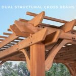 Backyard Discovery Beaumont 14 x 12 pergola outside corner detail