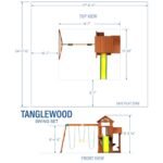 Backyard Discovery Tanglewood playset dimensions diagram