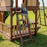 Backyard Discovery Skyfort II playset flat-step ladder