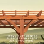Backyard Discovery Beaumont 20 x 12 pergola center support detail