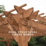 Backyard Discovery Beaumont 16 x 12 pergola outside corner detail