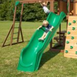 Backyard Discovery Skyfort II playset 10-foot wave slide