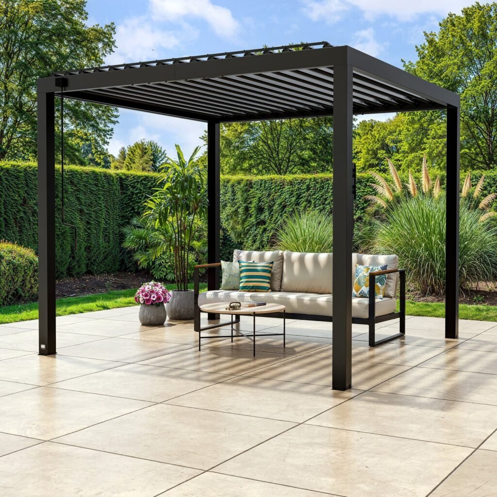 Backyard Discovery Sarasota 10 x 10 freestanding louvered pergola