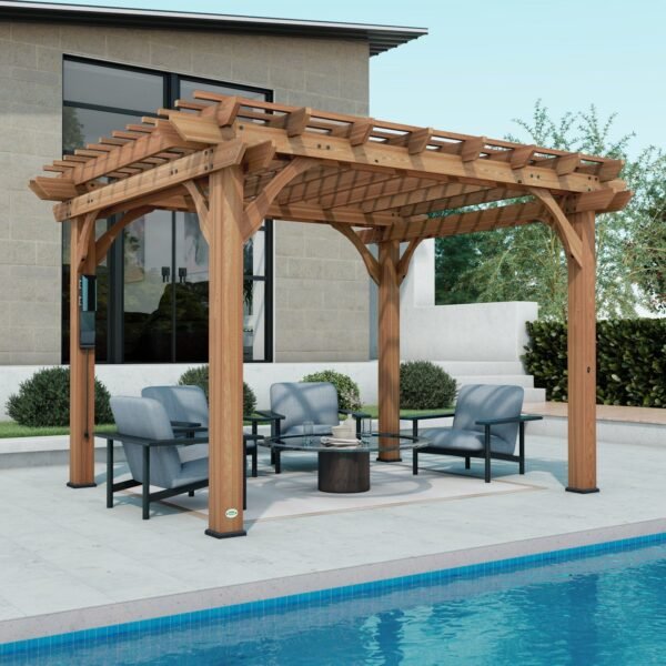 Backyard Discovery Beaumont 12 x 10 outdoor patio pergola