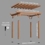 Backyard Discovery Beaumont 12 x 10 pergola exploded assembly view