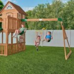 Backyard Discovery Adventurer playset two belt swings and trapeze
