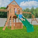 Backyard Discovery Adventurer playset 8-foot wave slide