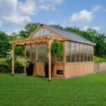 Backyard Discovery Bellerose XL 13 x 11 cedar backyard greenhouse