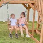 Backyard Discovery Caribbean playset shaded two-person bench swing