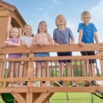 Backyard Discovery Caribbean playset elevated bridge