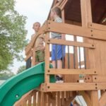 Backyard Discovery Caribbean playset clubhouse front porch