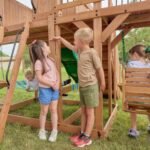 Backyard Discovery Caribbean playset built-in growth board