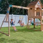 Backyard Discovery Explorer playset swing area