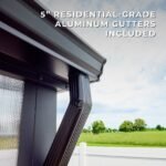 Backyard Discovery Larkspur greenhouse aluminum gutters