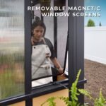 Backyard Discovery Larkspur greenhouse magnetic window screen