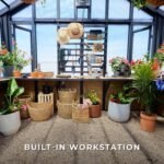 Backyard Discovery Larkspur greenhouse interior workspace