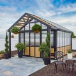 Backyard Discovery Larkspur 14 x 12 metal backyard greenhouse
