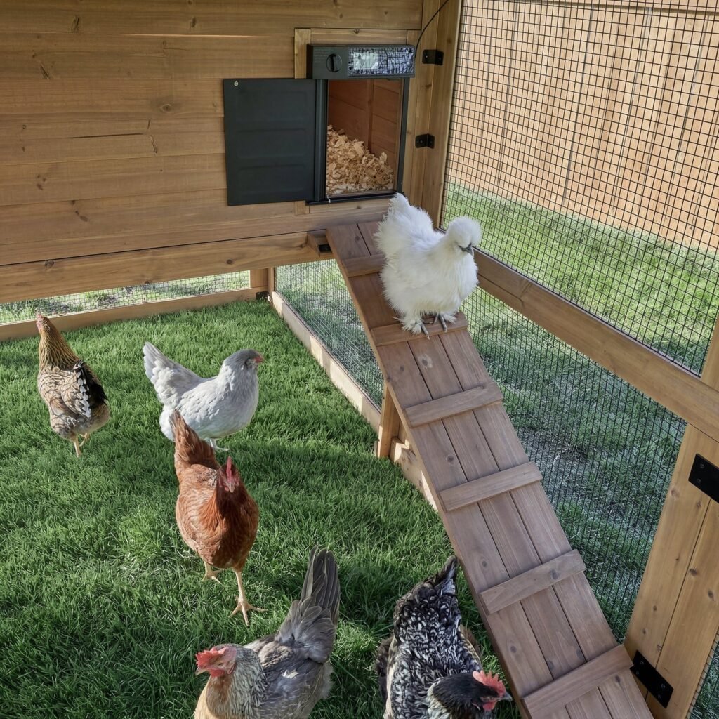 Backyard Discovery Rustic Roots chicken coop run area