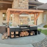 Backyard Discovery Timber Rock Argentine-style outdoor grill station alternate view