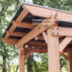 Backyard Discovery Cedar Springs patio bar sloped steel roof